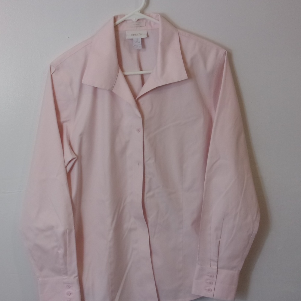 Pink Chico Shirt / Blouse Long Sleeve Sz 2